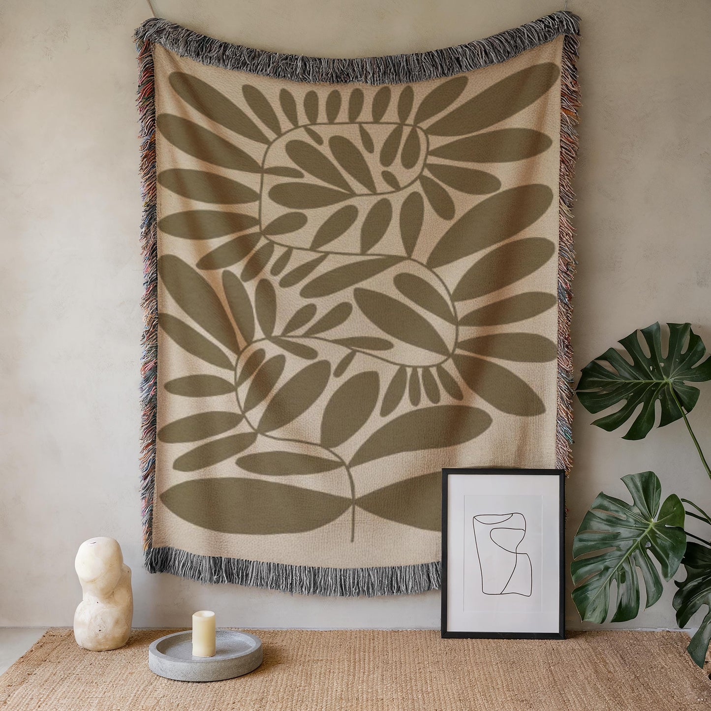 Scandi Woven Wall Hanging – Mid Century Modern Decor | Cozy Home Accent Piece