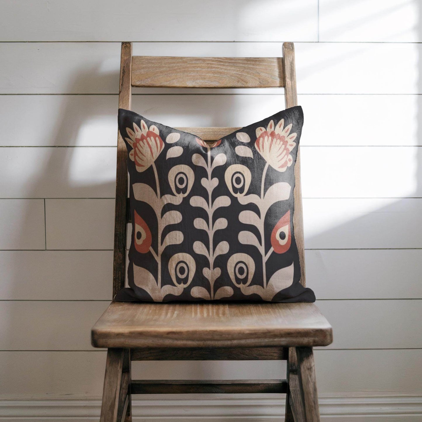 Matisse Inspired Pillow - Mid Century Cushion | Cotton Woven Floral Art Decor - timelessbohochic.com
