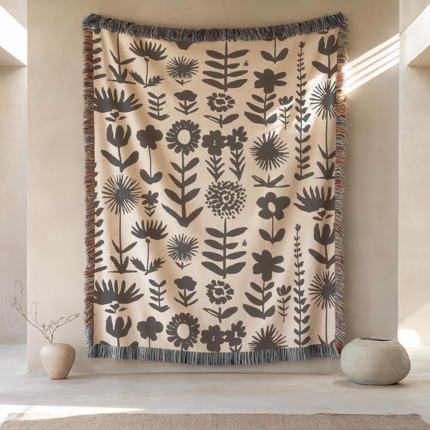Accent Pillow Set | Scandinavian Style Sofa Throw Blanket - Cozy Cotton Covers