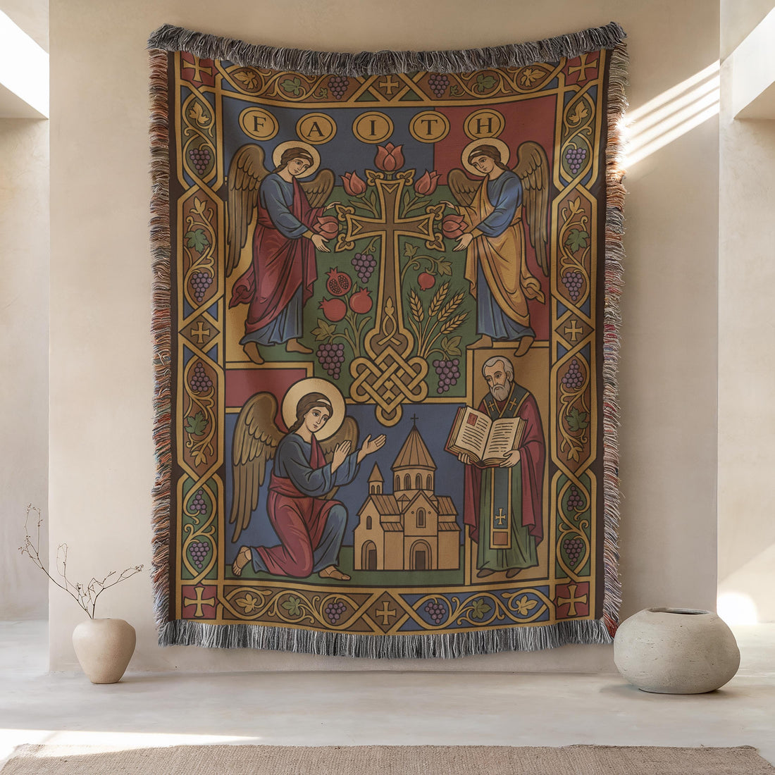 Christian Tapestry 100% Cotton Weave