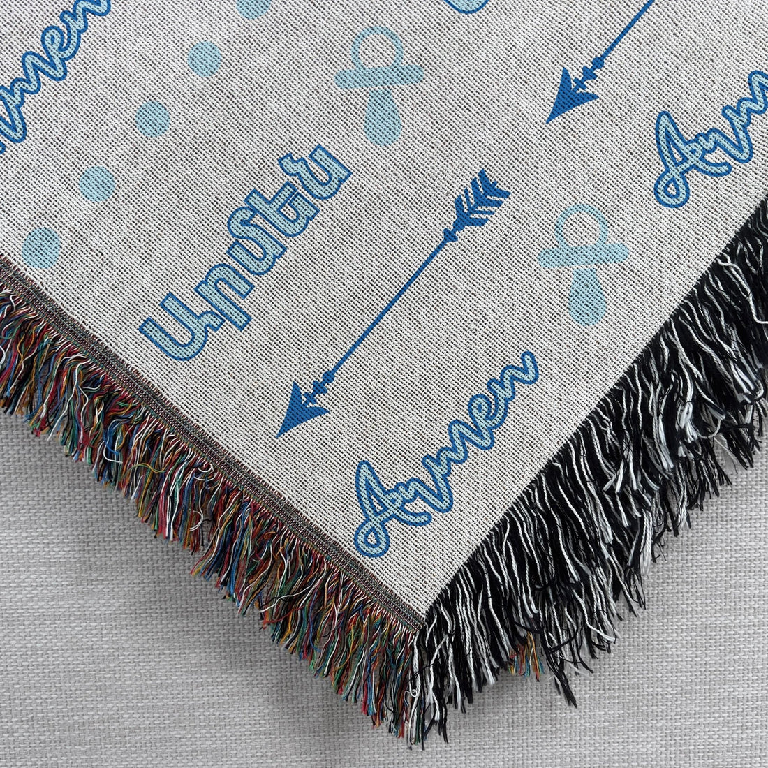personalized with name baby cotton blanket