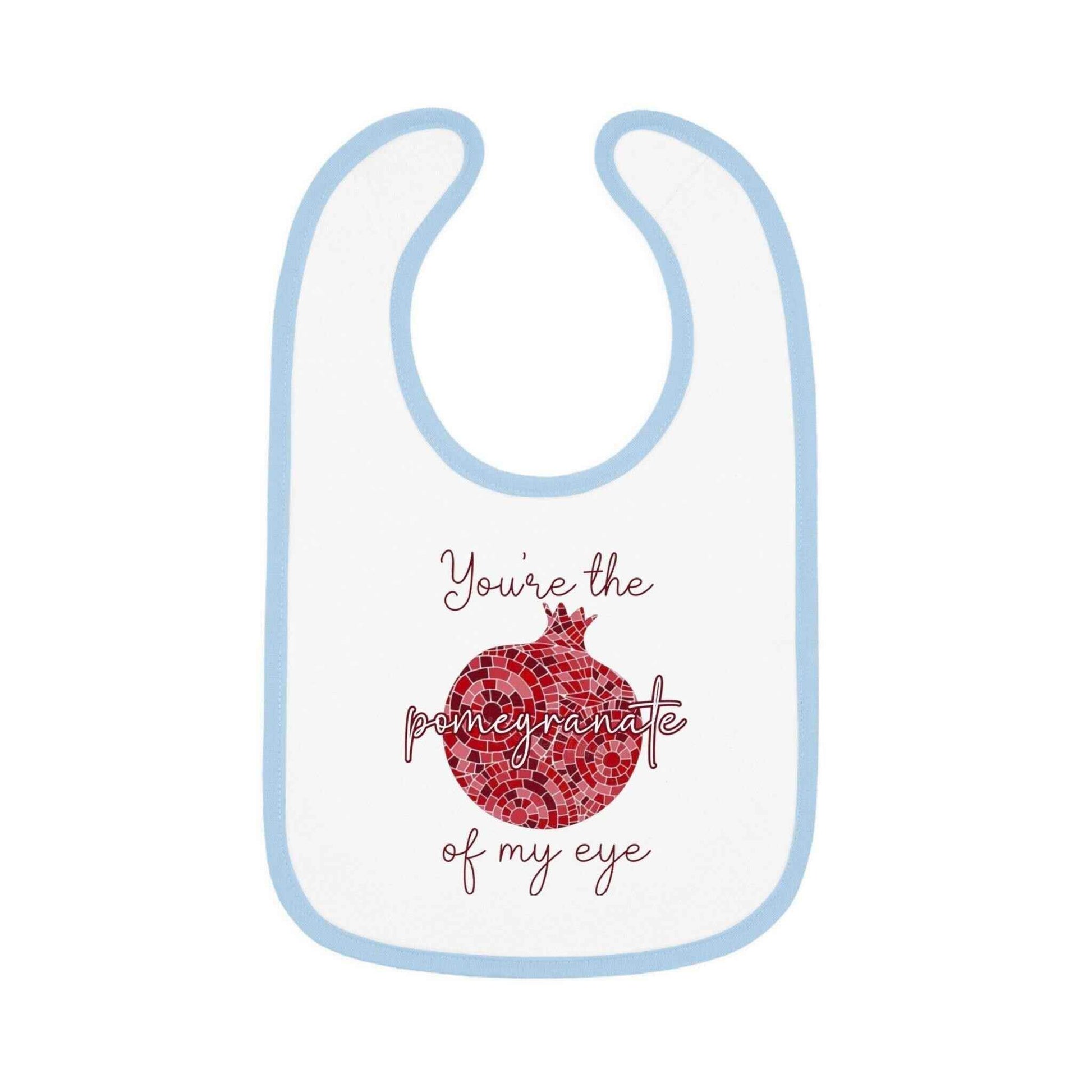 Armenian Baby Bib - Pomegranate Baby Bib With Soft Cotton Fabric & Velcro Closure - timelessbohochic.com