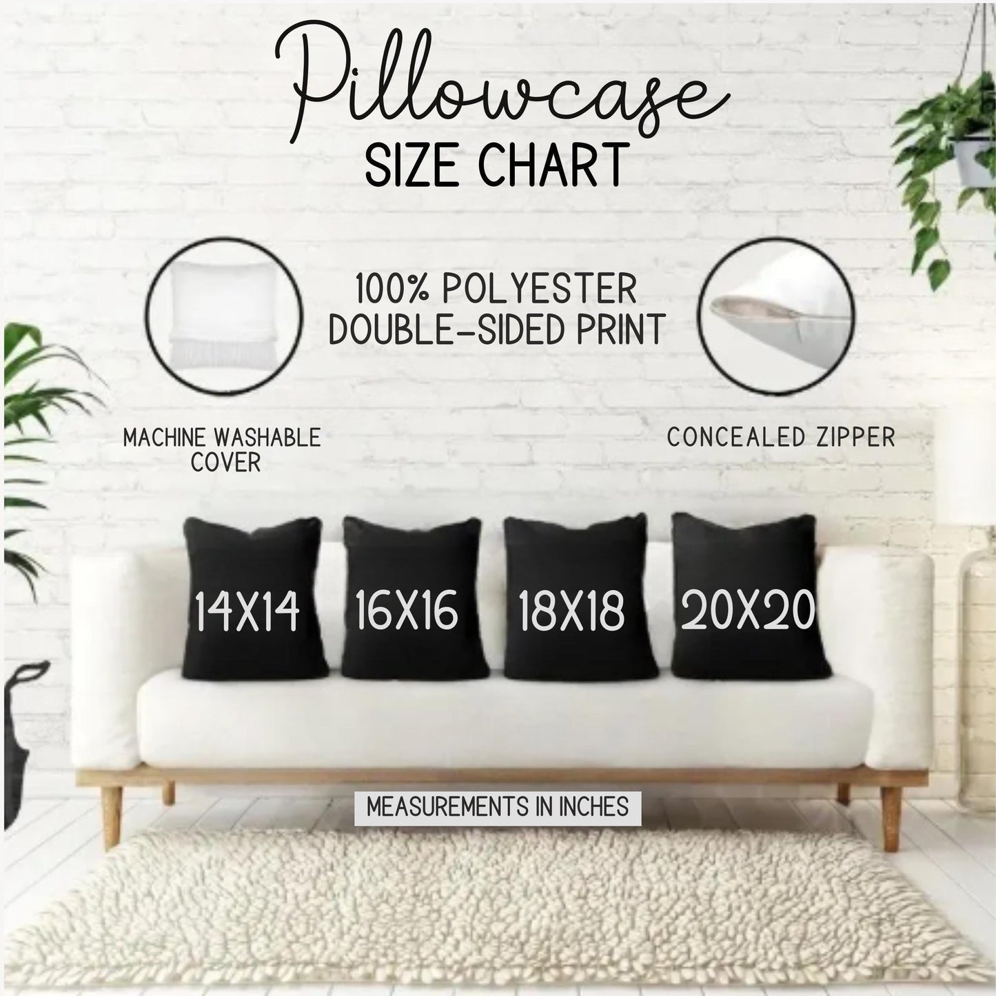 Scandinavian Inspired pillow cover with woven pattern styled on a sofa or bed