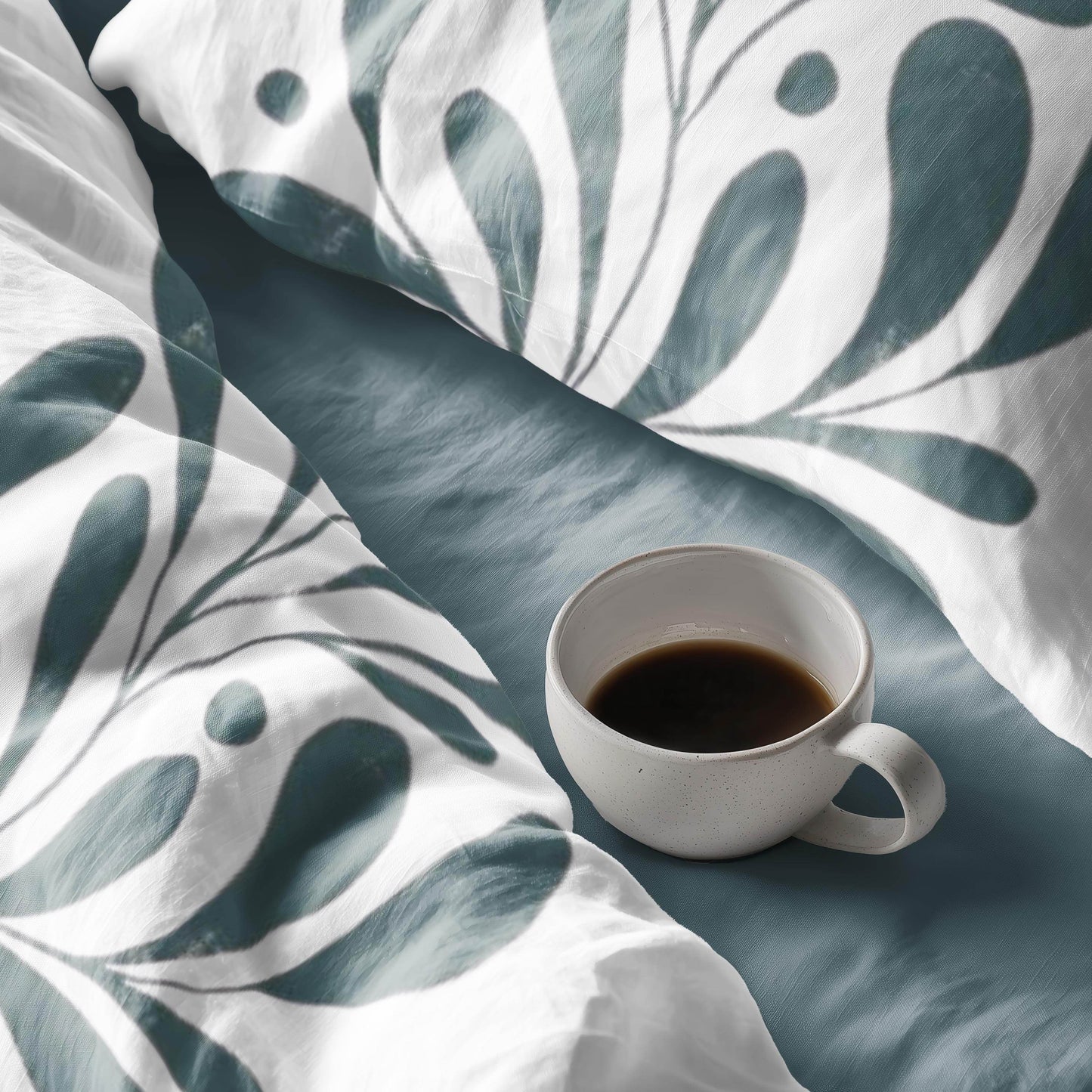 Floral Duvet Cover - Mid Century Bedding Set | Soft Breathable Polyester 3-Piece Bedspread - timelessbohochic.com