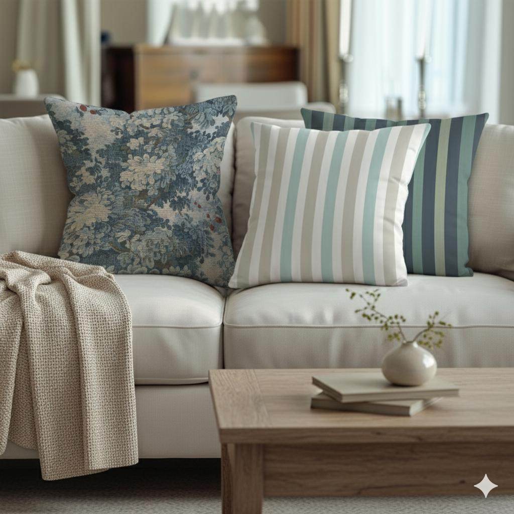 French Tapestry Pillow - Aubusson Style Decorative Cushion 18x18 Inch with Soft Filling - timelessbohochic.com