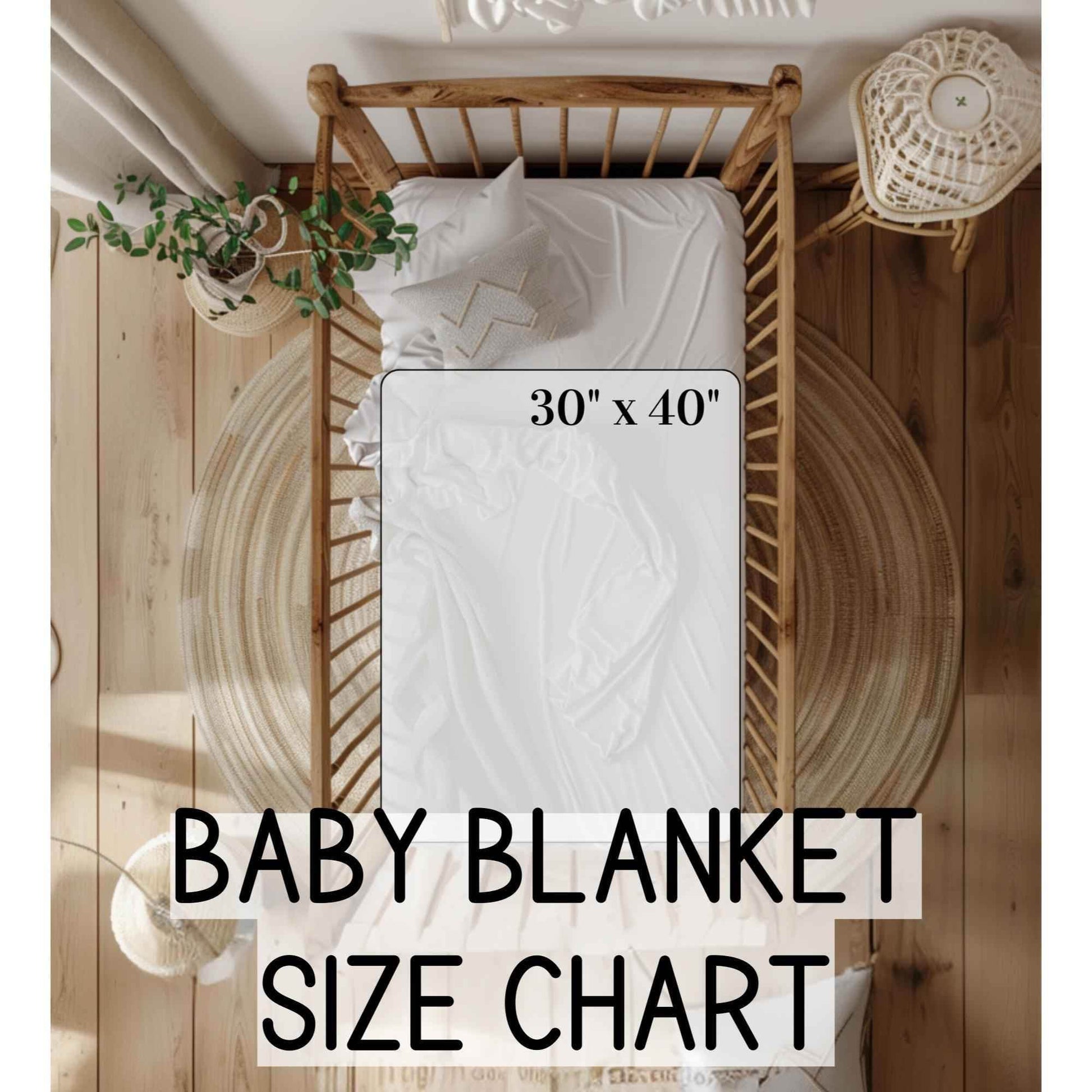 Personalized Baby Blanket - Custom Name Cotton Quilt | Scandinavian Nursery Decor - timelessbohochic.com