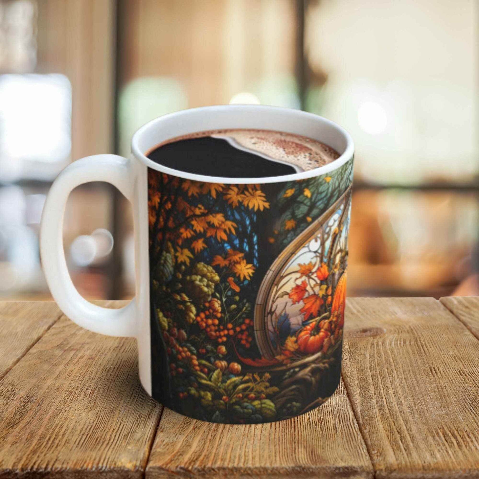Pumpkin Patch Mug – Ceramic Fall Coffee Cup | Cozy Autumn Drinkware Gift - timelessbohochic.com