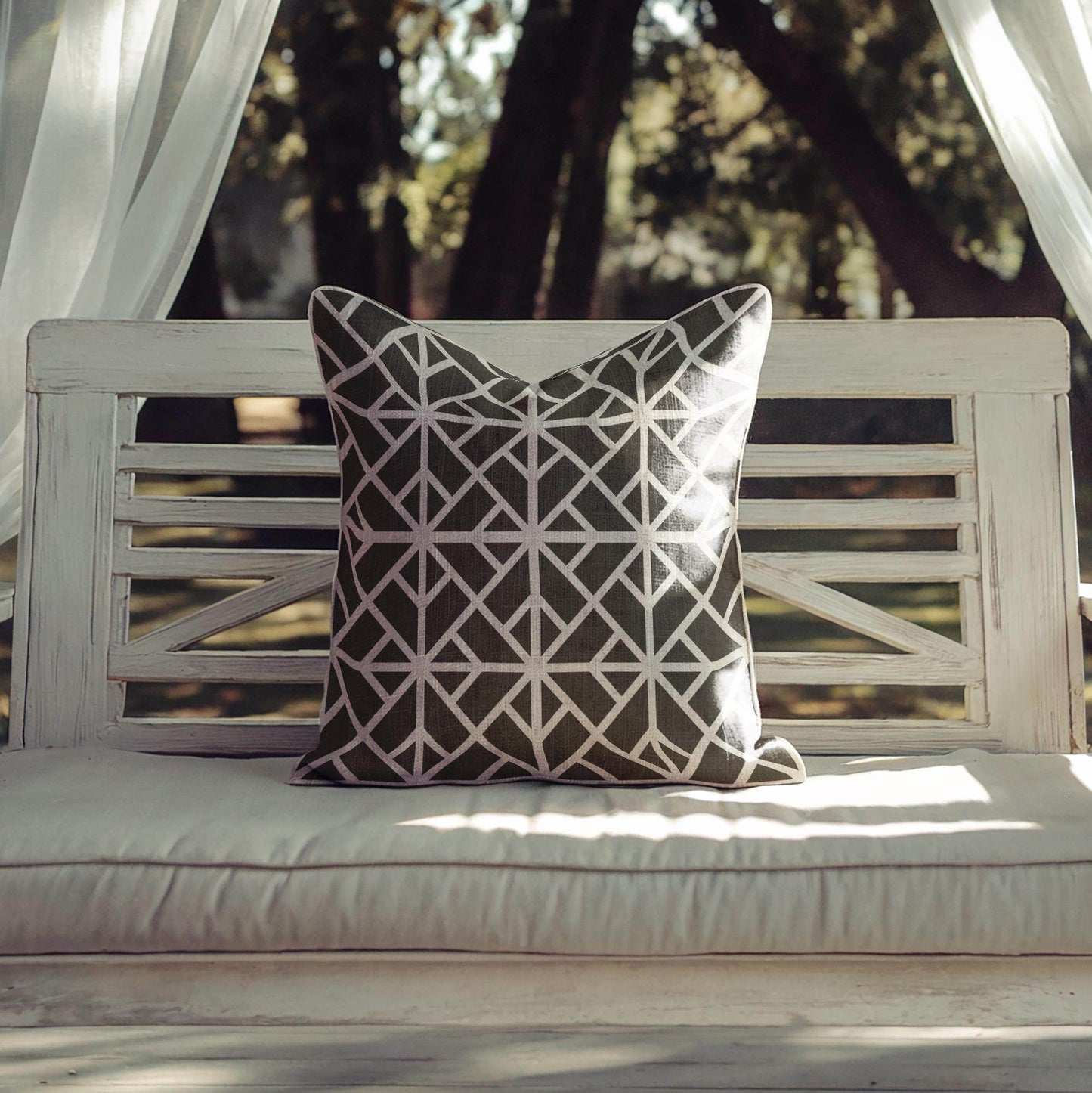 Modern Throw Pillow - Geometric Pattern Cushion | Double Sided Cotton Sofa Cushion - timelessbohochic.com