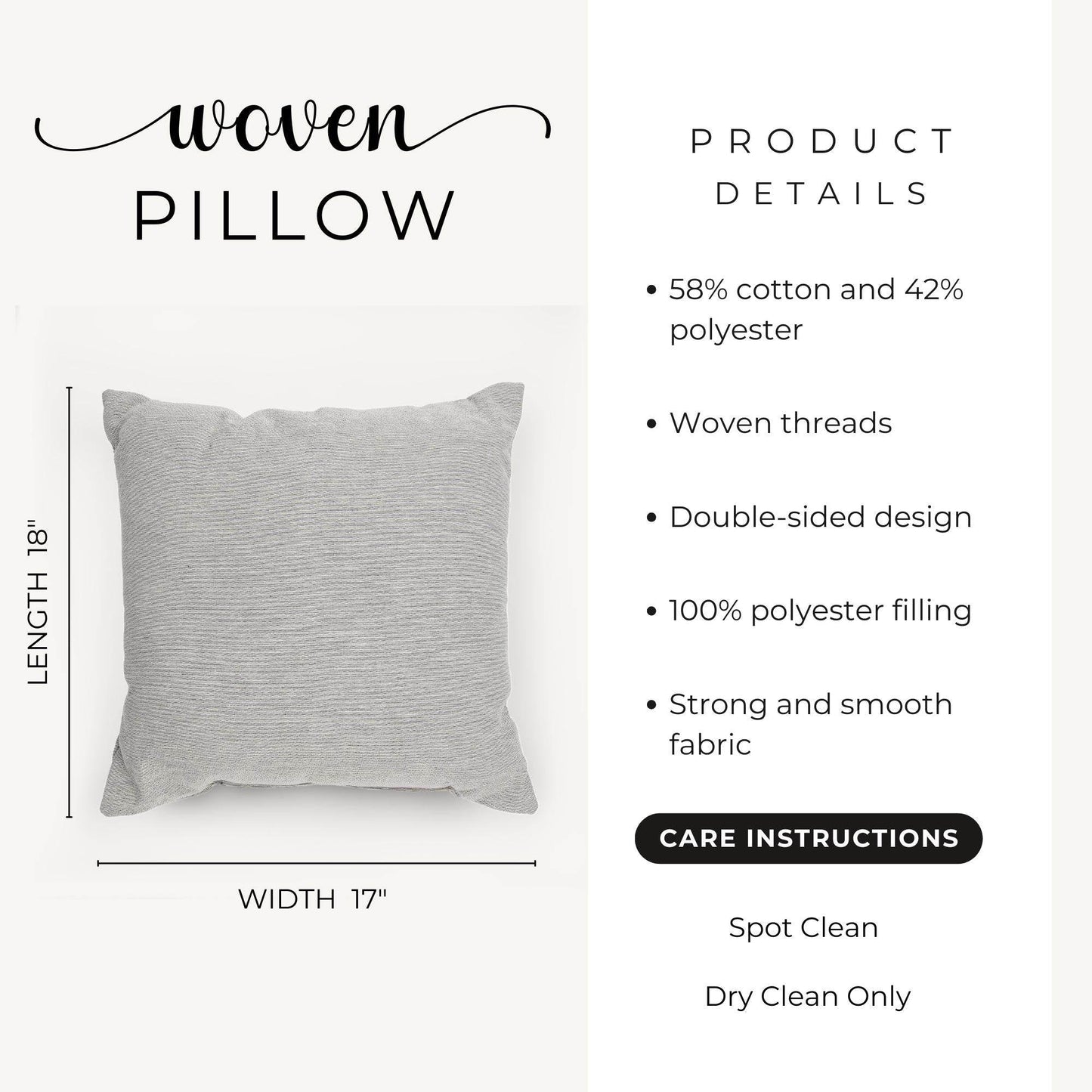 Boho Woven Pillow - Cotton Ikat Pattern, Vintage Tapestry Throw Cushion - timelessbohochic.com