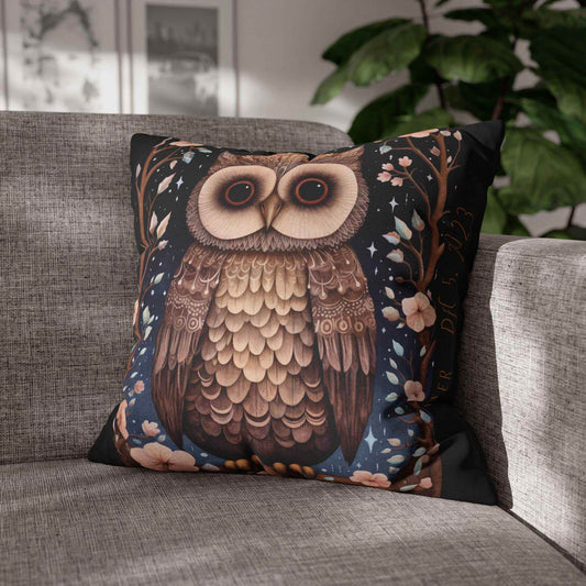 Scandinavian Folk Art Pillow - Nordic Pillow Cover | Woodland Animal Cushion Double Sided - timelessbohochic.com