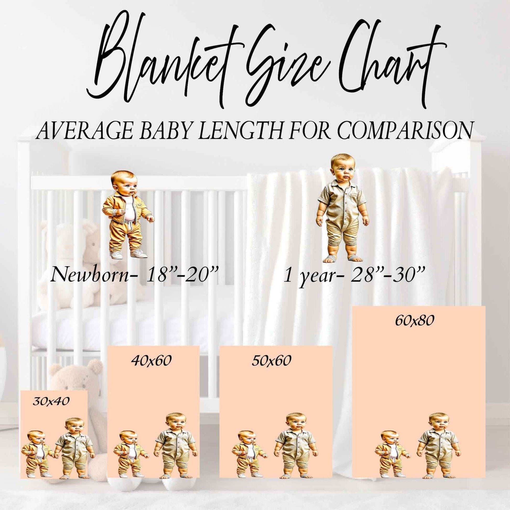 Personalized Baby Blanket - Custom Name Cotton Quilt | Scandinavian Nursery Decor - timelessbohochic.com