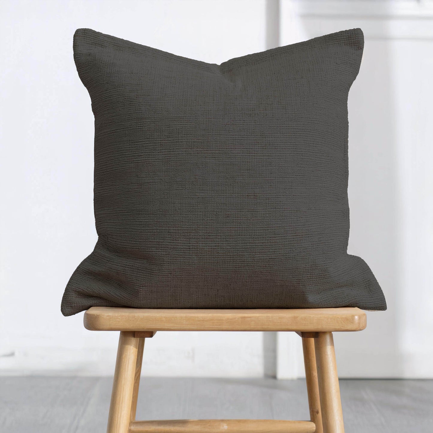 Modern Geometric Cushion - Scandinavian Throw Pillow | Black White Patterned Accent Pillow - timelessbohochic.com