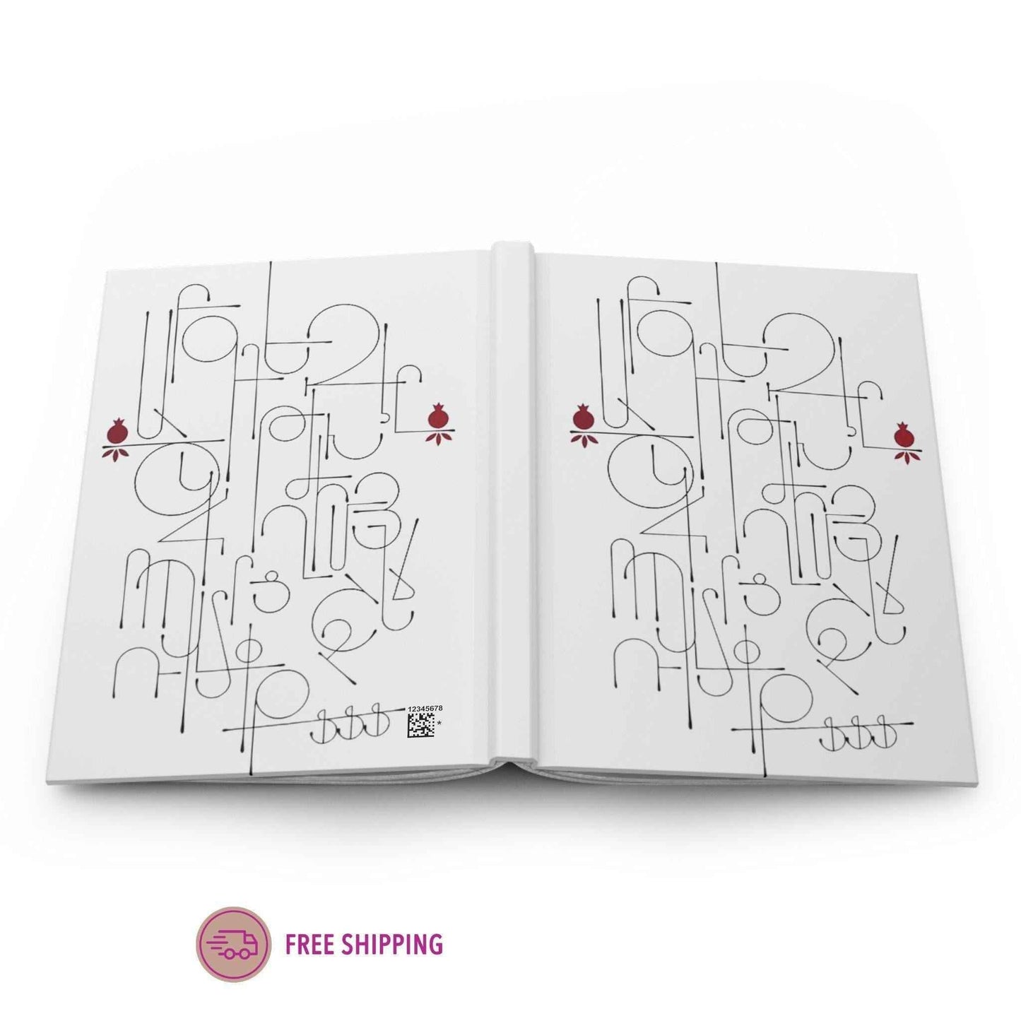 Modern Armenian Notebook - Hardcover Journal With Matte Finish & 150 Lined Pages - timelessbohochic.com