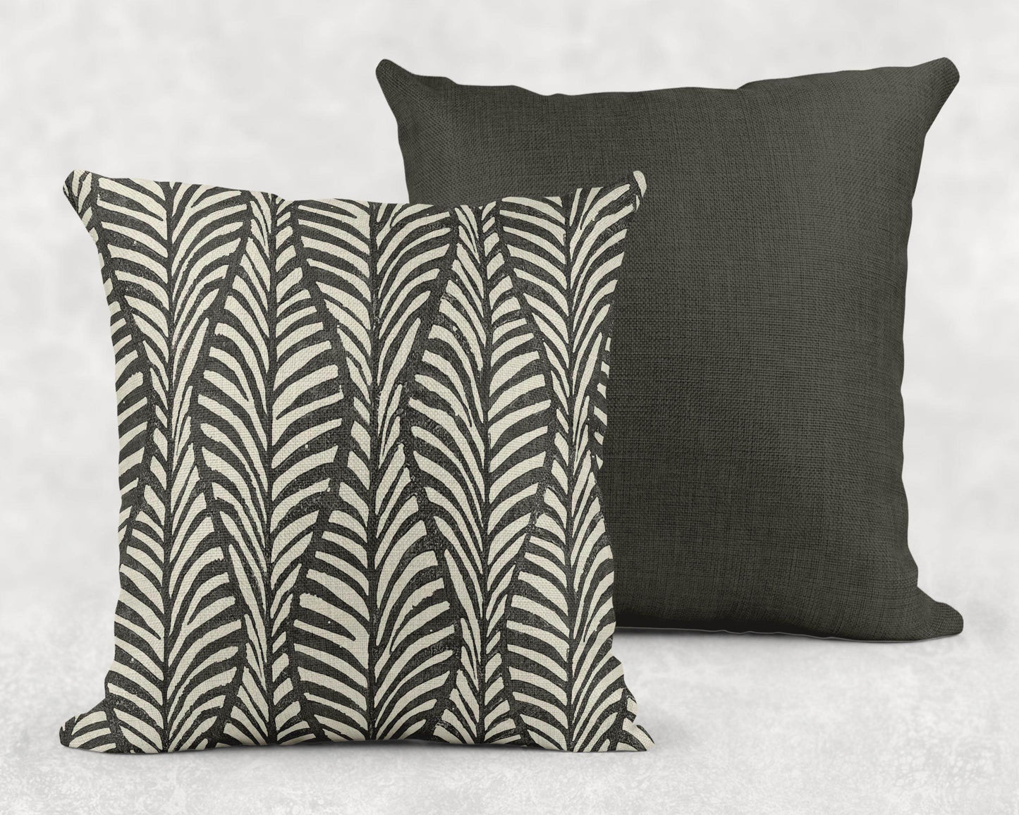 Palm Tree Throw Pillow - Scandinavian Cushion With Geometric Cotton Pattern - timelessbohochic.com