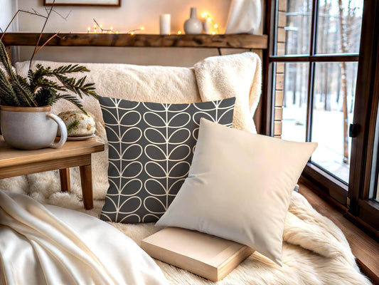 Modern Throw Pillow - Geometric Patterned Cushion With Cotton Pillow Insert - timelessbohochic.com