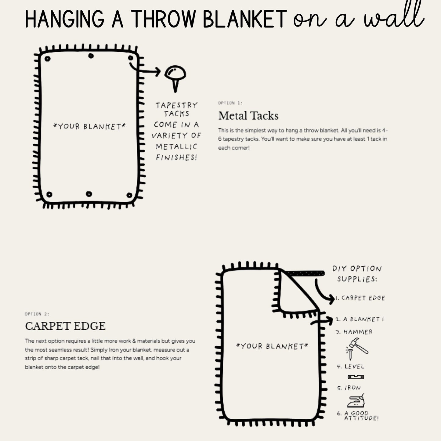Moroccan Inspired woven blanket with rug-style pattern styled for layered home decor
