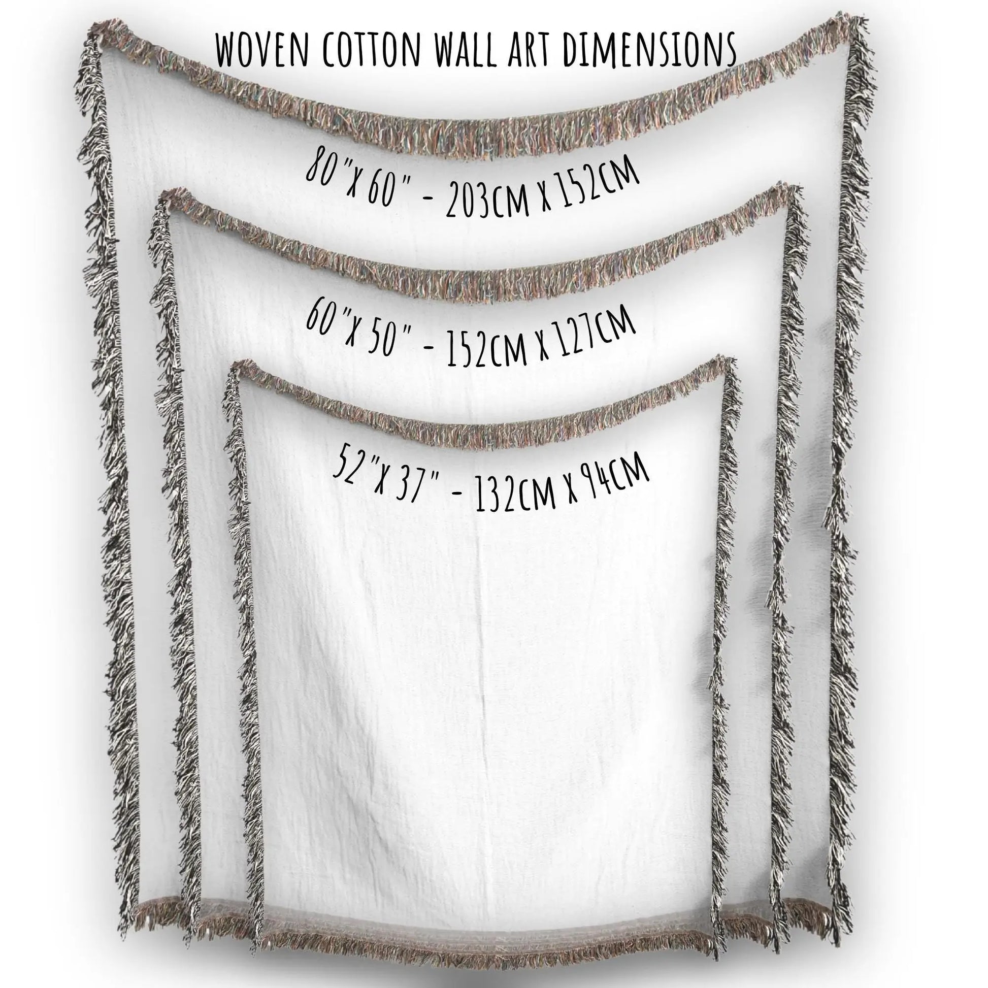 Cotton Wall Hanging – Turkish Rug Tapestry with Anatolian Carpet Design | Boho Home Decor