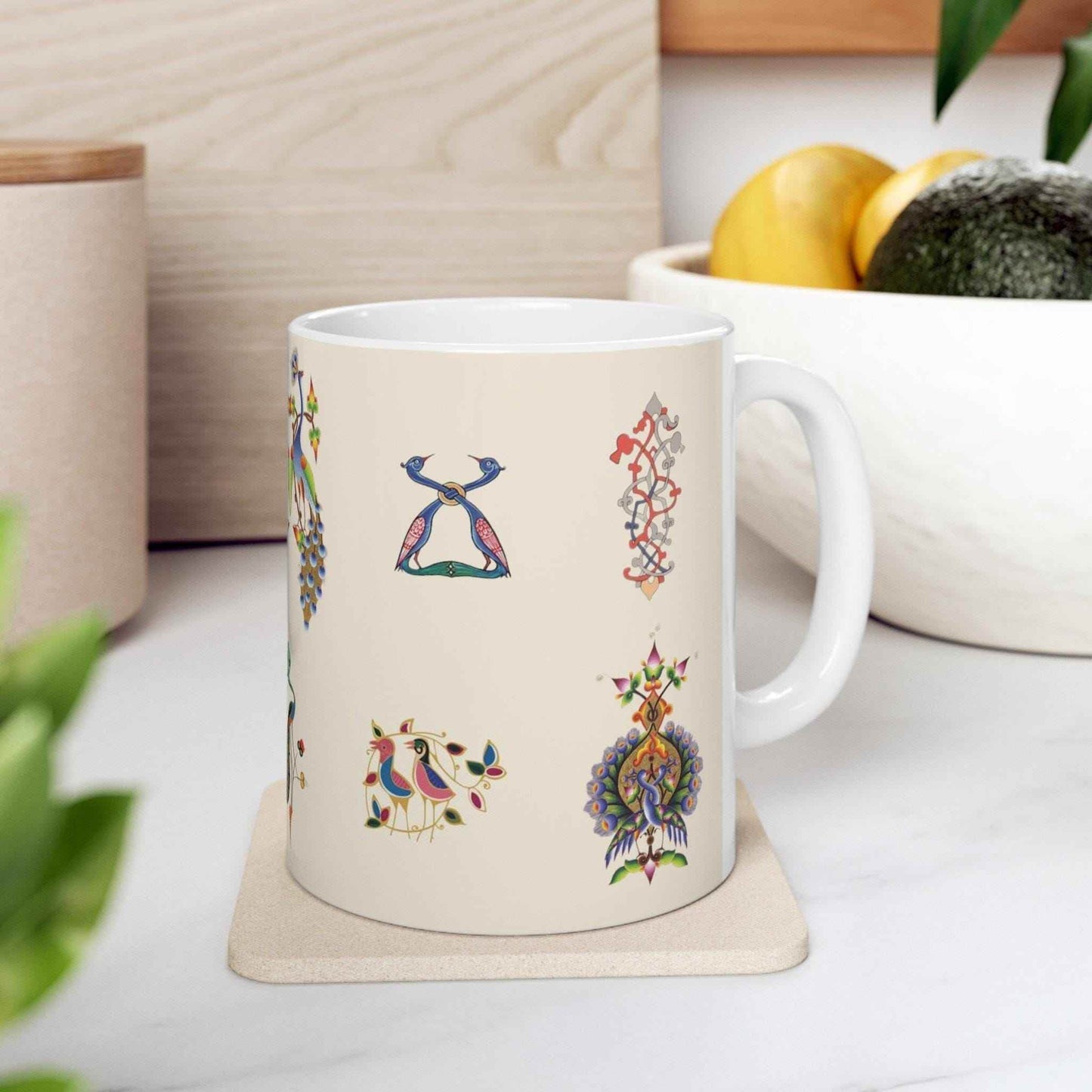 Armenian Personalized Ceramic Mug - Custom Black Coffee Cup 11oz Gift - timelessbohochic.com