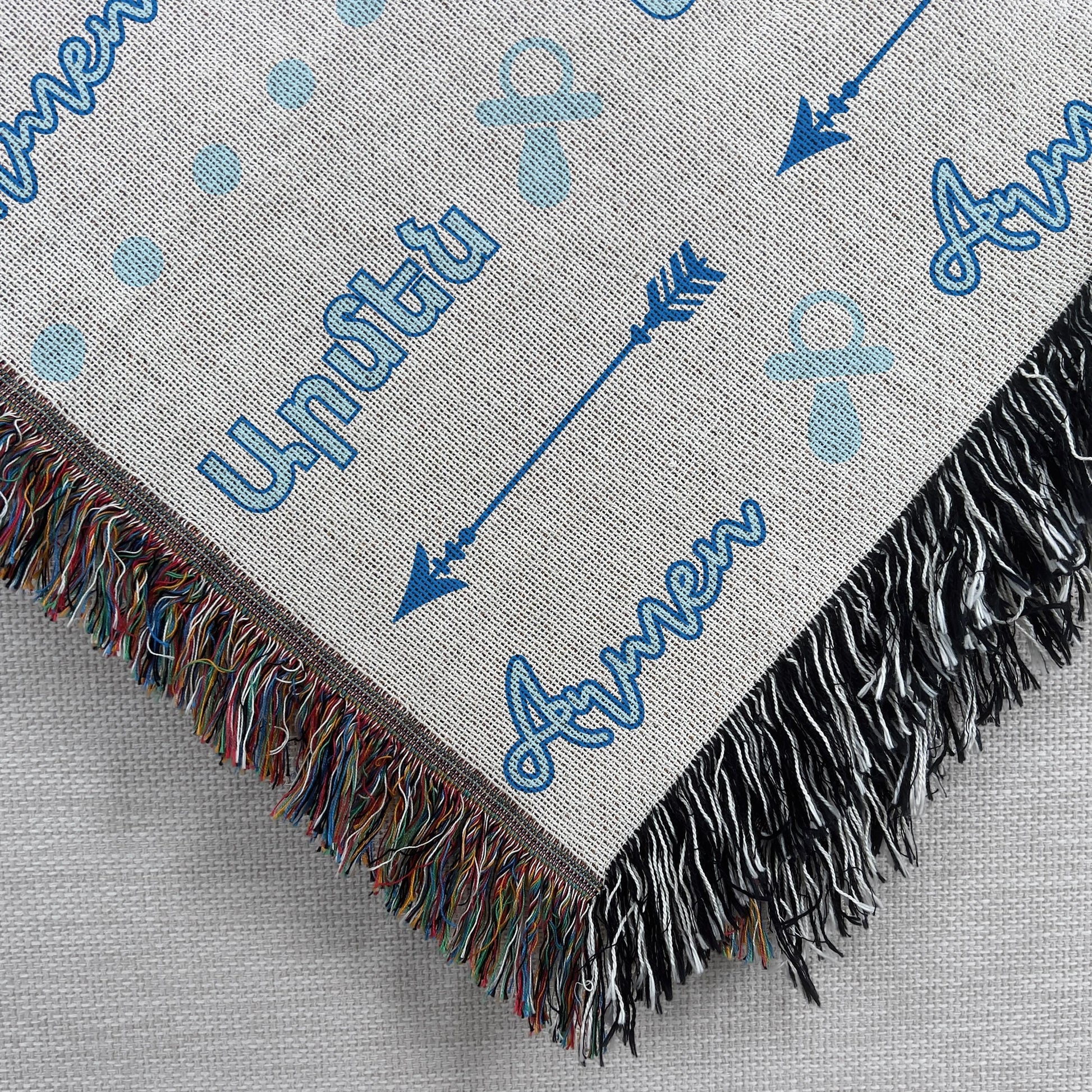 Personalized Baby Blanket - Cotton Crib Coverlet | Soft Newborn Throw Gift