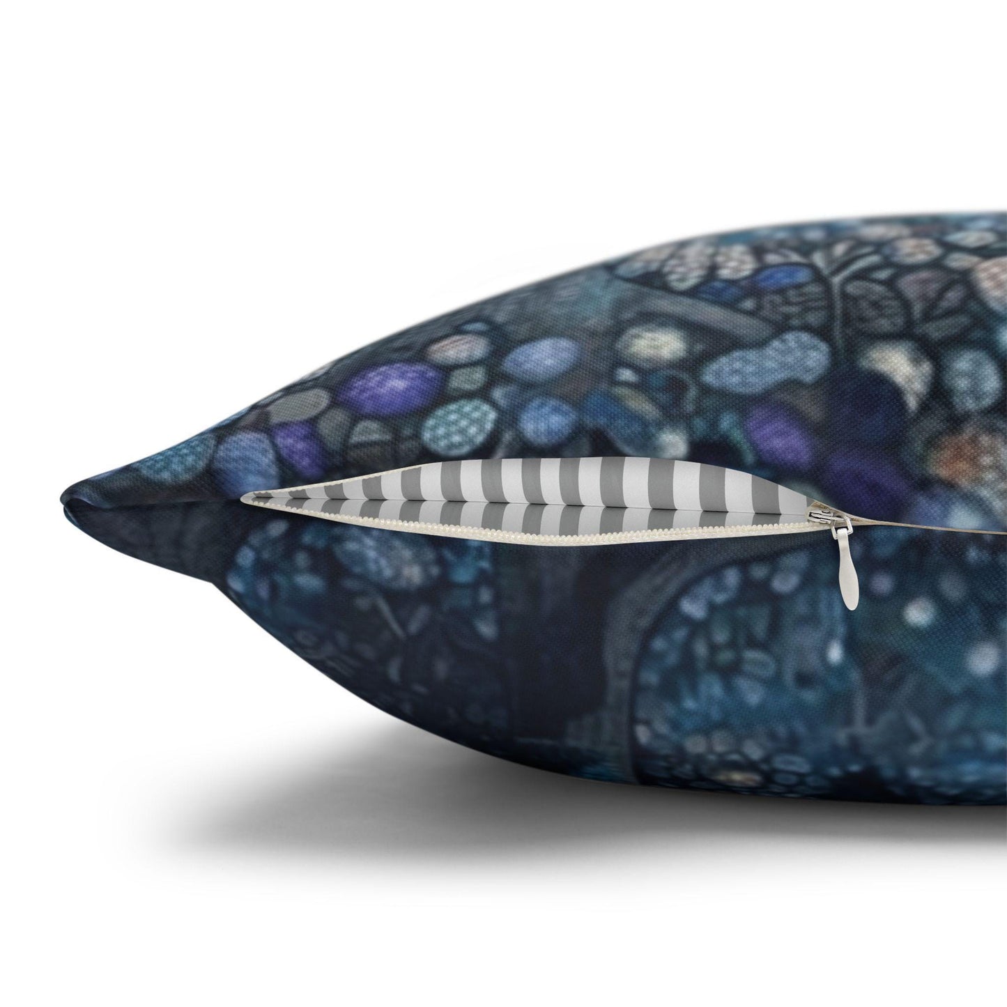 Modern Geometric pillow cover with geometric pattern styled on a sofa or bed