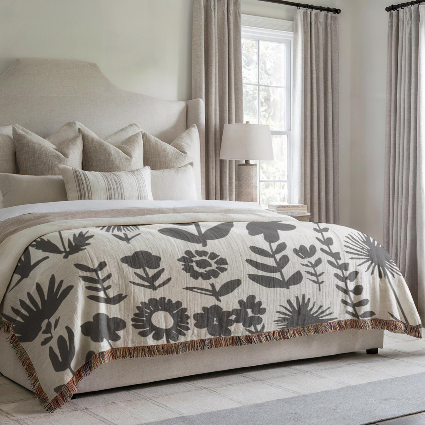 Accent Pillow Set | Scandinavian Style Sofa Throw Blanket - Cozy Cotton Covers