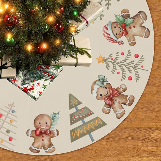 Nordic Tree Skirt - Elegant Christmas Tree Decor | Cozy Scandinavian Holiday Skirt
