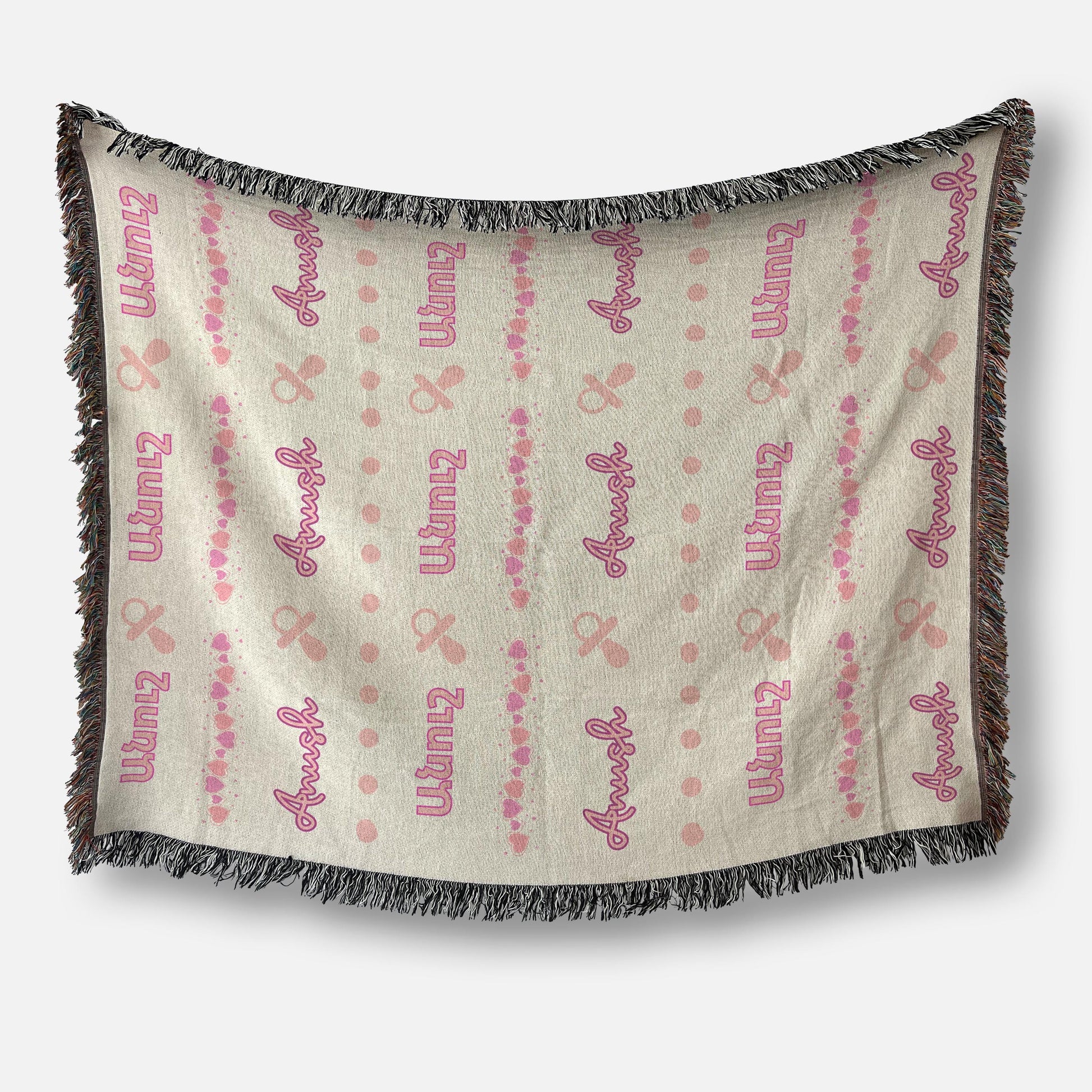 Personalized Baby Blanket | Custom Cotton Baby Blanket for Newborn Keepsake & Picnic