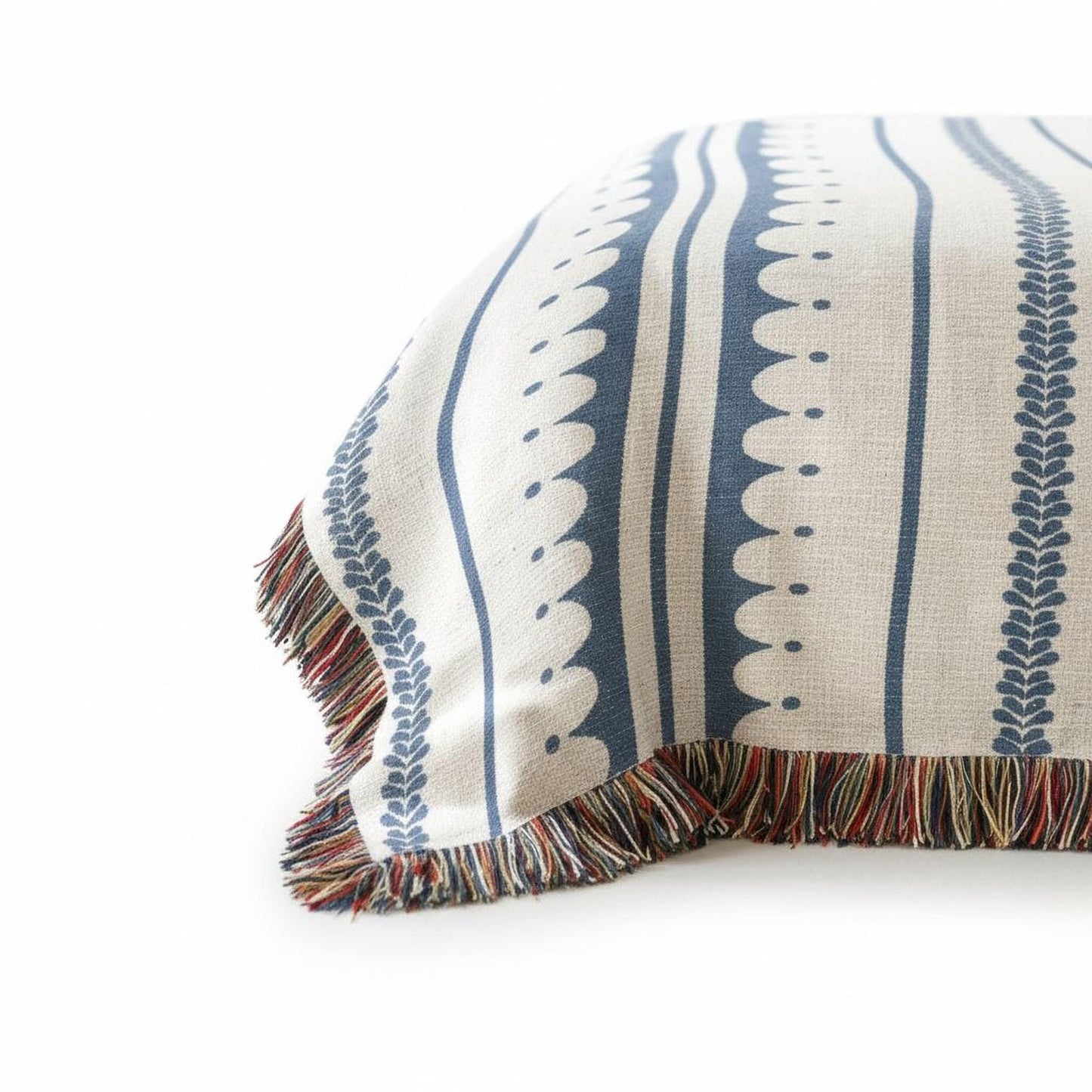 Modern Geometric woven blanket with geometric pattern styled for layered home decor