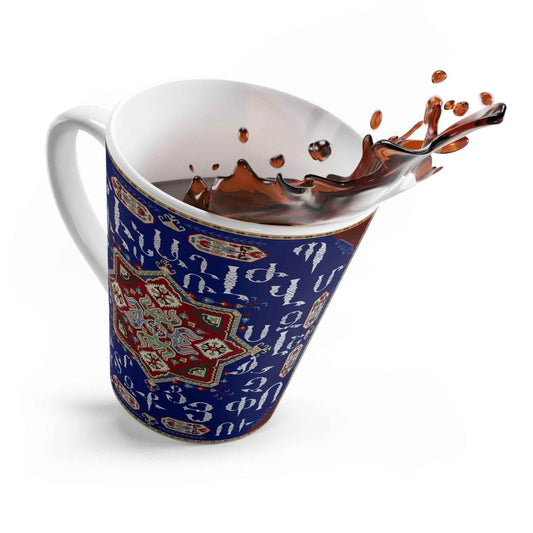 Armenian Alphabet Mug – Ceramic Latte Mug with Haykakan Coffee Cup Design - timelessbohochic.com