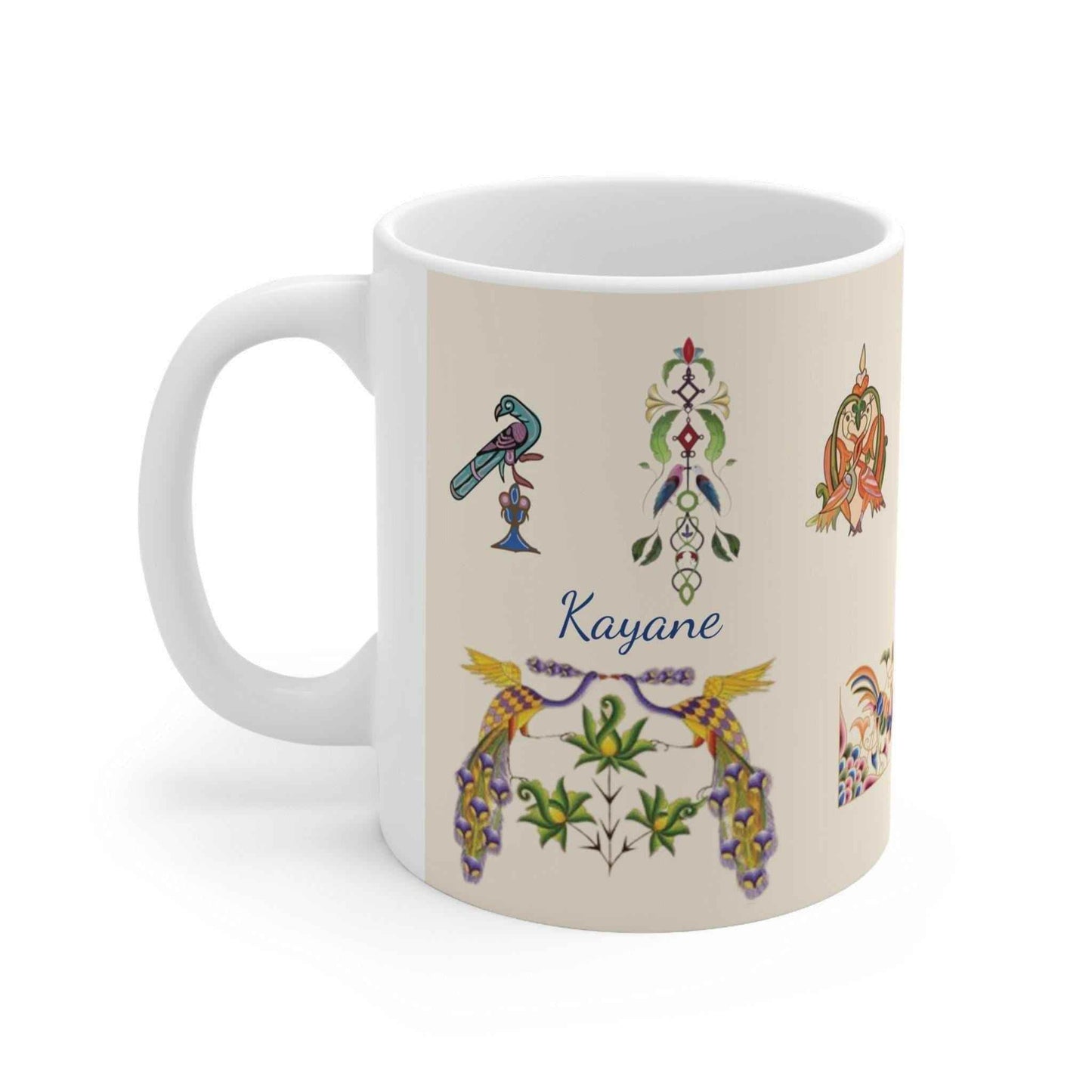 Armenian Personalized Ceramic Mug - Custom Black Coffee Cup 11oz Gift - timelessbohochic.com