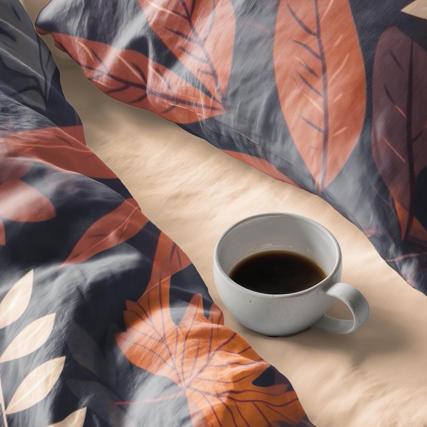 Harvest Season Bedding - Soft Breathable 3 Piece Fall Bedding Set With Leaf Print Duvet - timelessbohochic.com