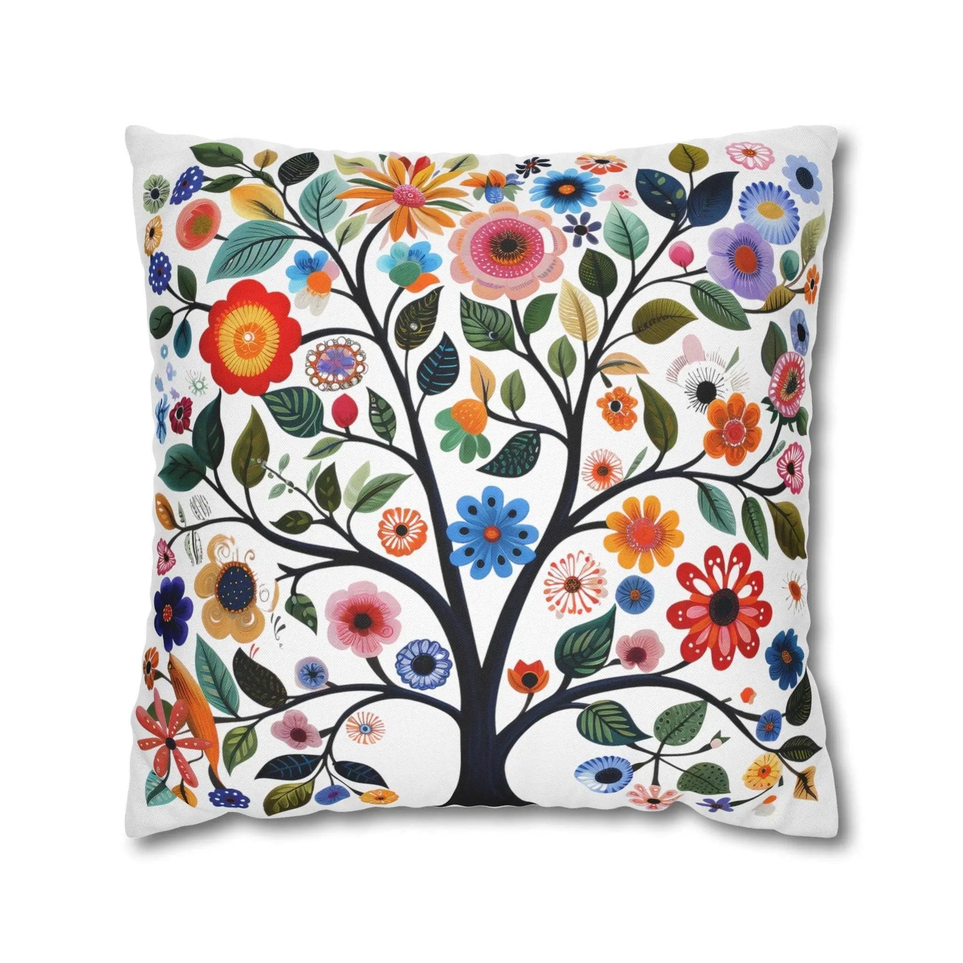 Nordic Tree of Life Pillow – Scandinavian Decor | Cozy Hygge Living Room Cushion