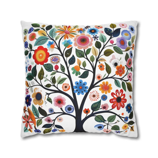 Nordic Tree of Life Pillow – Scandinavian Decor | Cozy Hygge Living Room Cushion