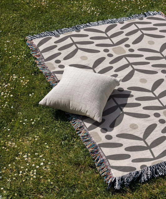 Minimalist Bedding Set - Accent Pillow & Sofa Throw Blanket | Scandinavian Style Decor