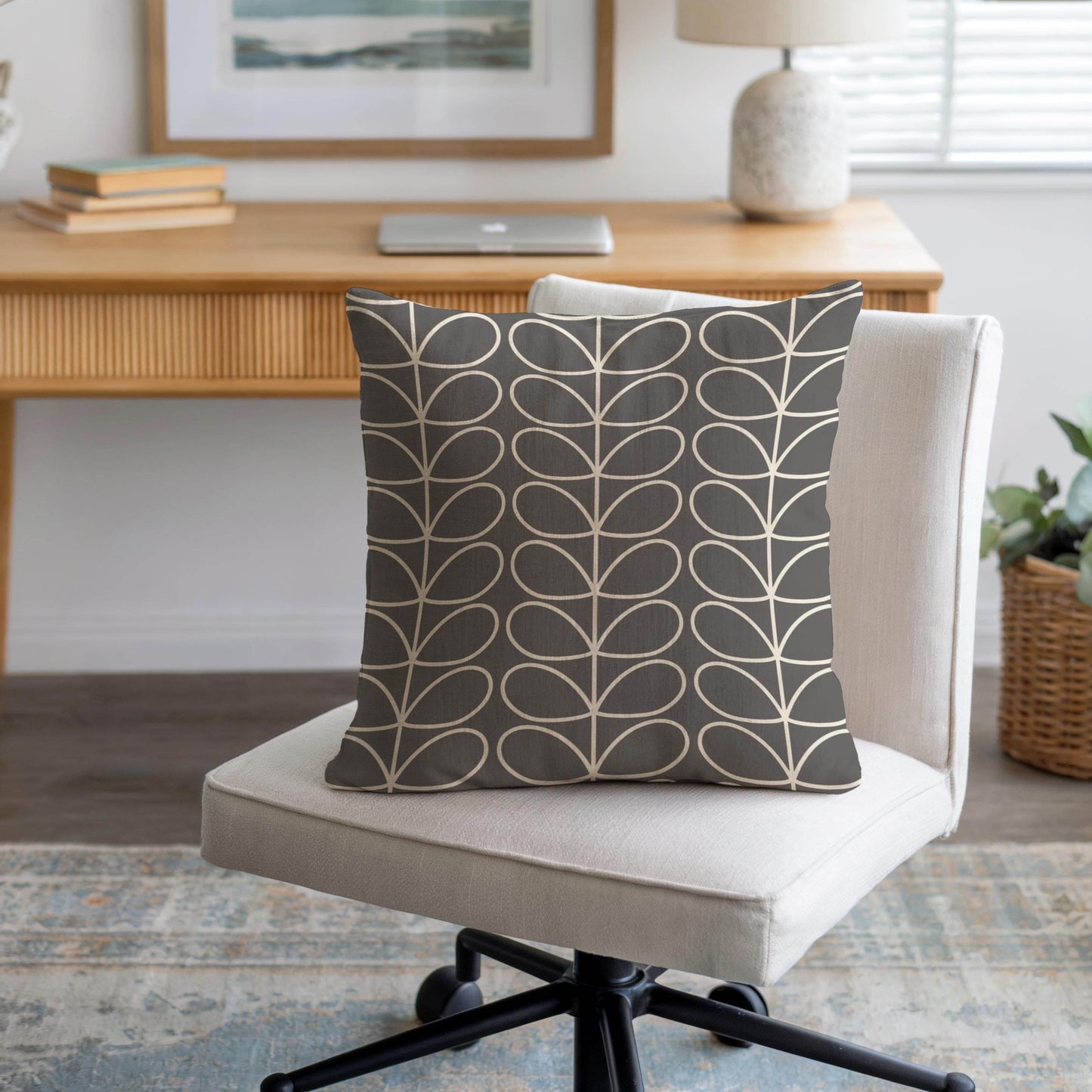 Modern Throw Pillow - Geometric Patterned Cushion With Cotton Pillow Insert - timelessbohochic.com