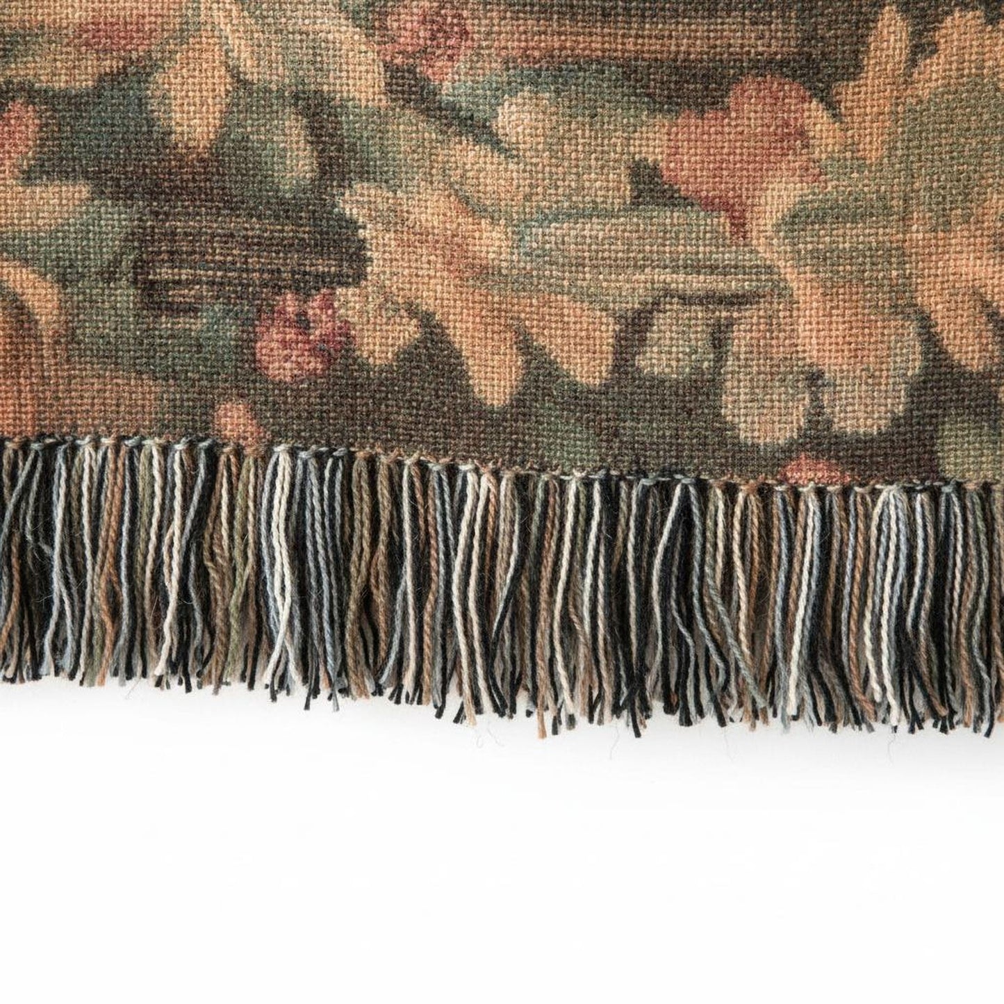 Modern Geometric woven blanket with geometric pattern styled for layered home decor