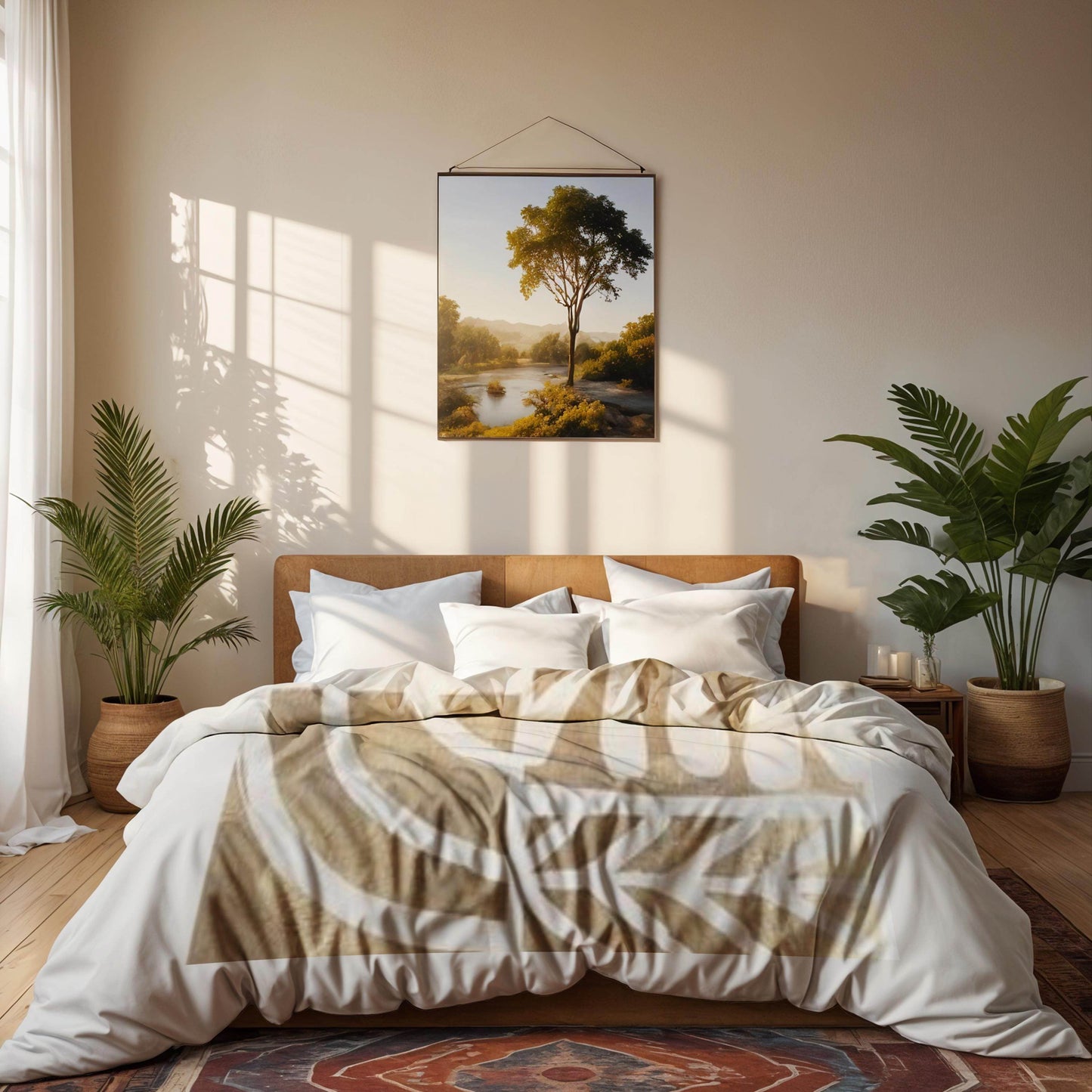 Modern Bedding Set – Mid Century Duvet Cover & Pillowcases, Soft Breathable 3 Piece Bedspread - timelessbohochic.com
