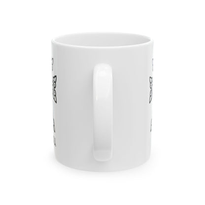 Armenian Cross Ceramic Mug, Faith Inspired Coffee Cup, Personalized