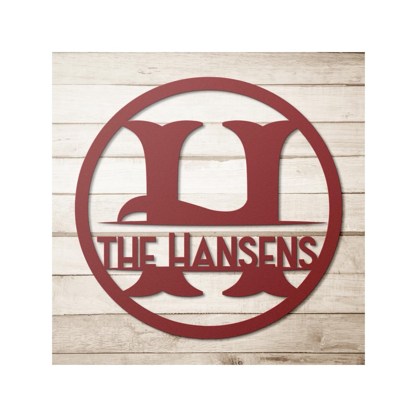 Personalized Metal Sign - Custom Family Name Outdoor Wall Decor & Lawn Art