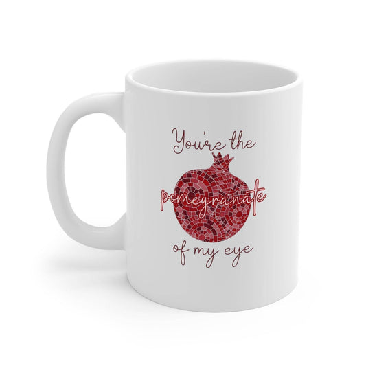 Armenian Coffee Mug – Handcrafted Ceramic Cup with Pomegranate Design, Personalized - timelessbohochic.com