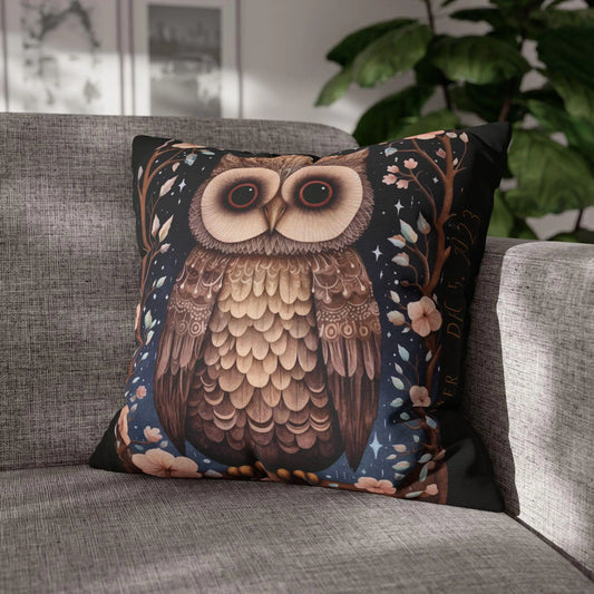 Scandinavian Folk Art Pillow - Nordic Pillow Cover | Double Sided Woodland Sham