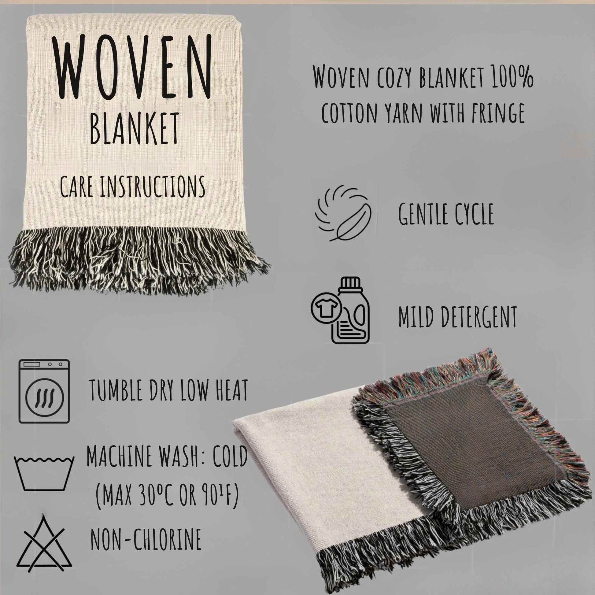 Armenian Throw Blanket – Annunciation Tapestry Cotton Decorative Throw with Mount Ararat Design - timelessbohochic.com