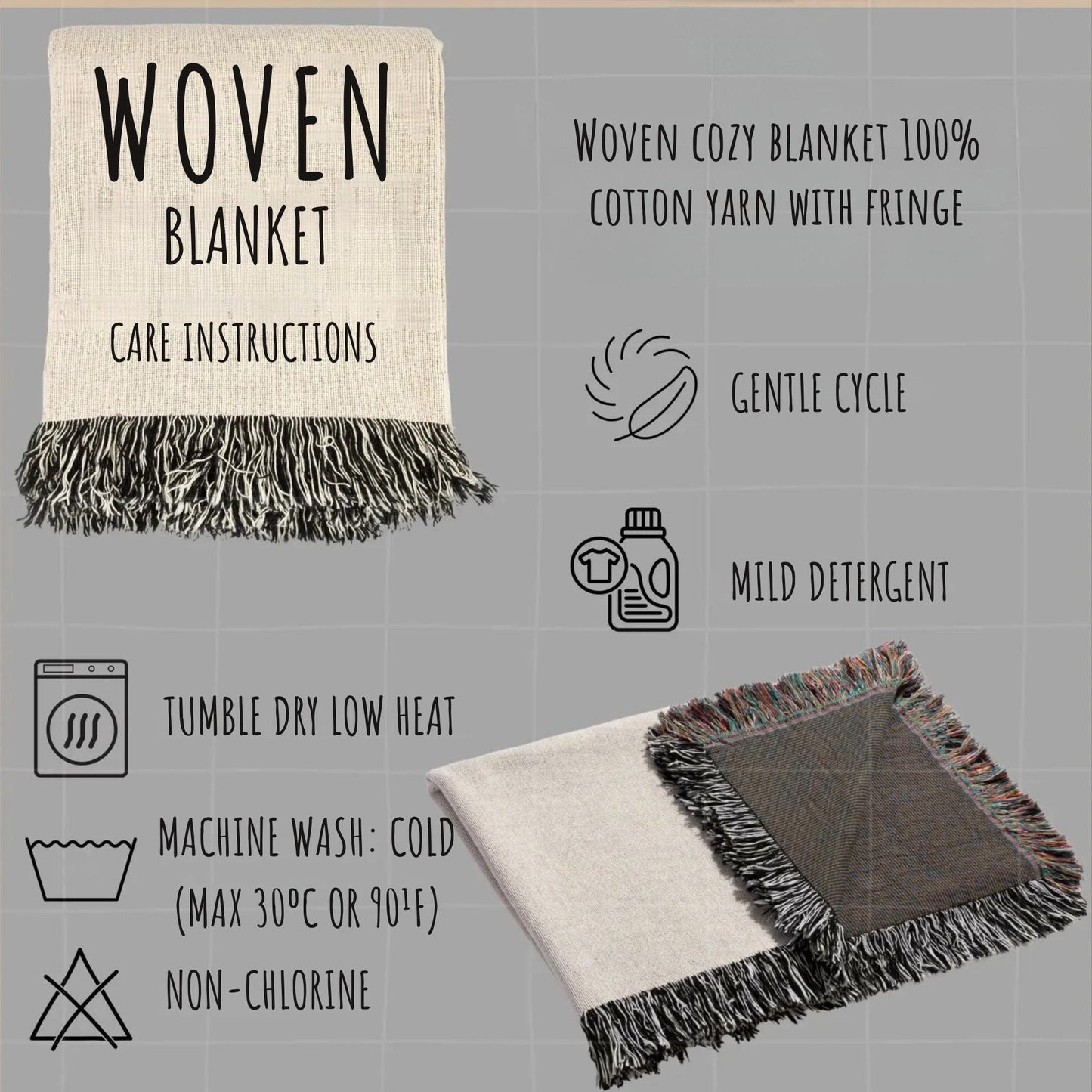 Southwestern woven wall tapestry with geometric pattern styled as textile wall decor