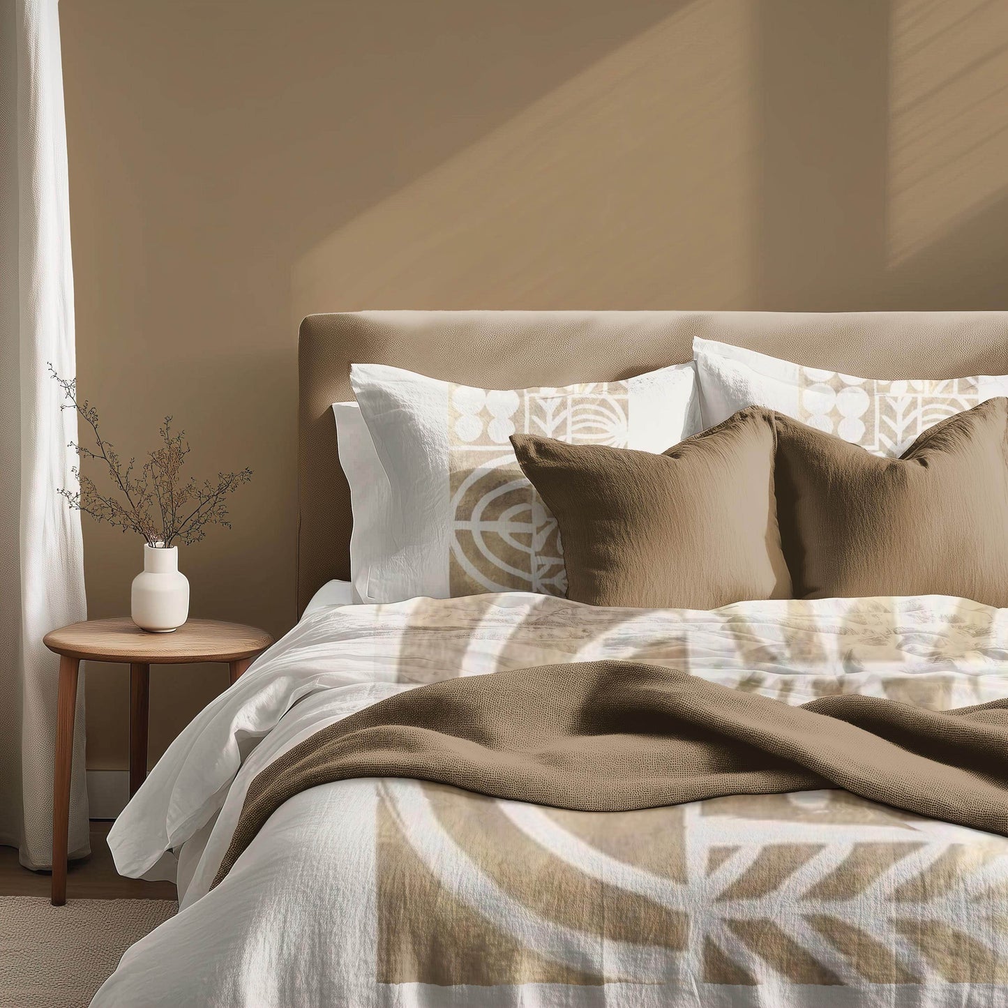 Modern Bedding Set – Mid Century Duvet Cover & Pillowcases, Soft Breathable 3 Piece Bedspread - timelessbohochic.com