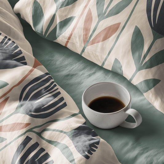 Floral Bedding Set - Cottagecore Duvet Cover & Pillowcases | Soft Breathable Polyester 3 Piece Bedspread - timelessbohochic.com