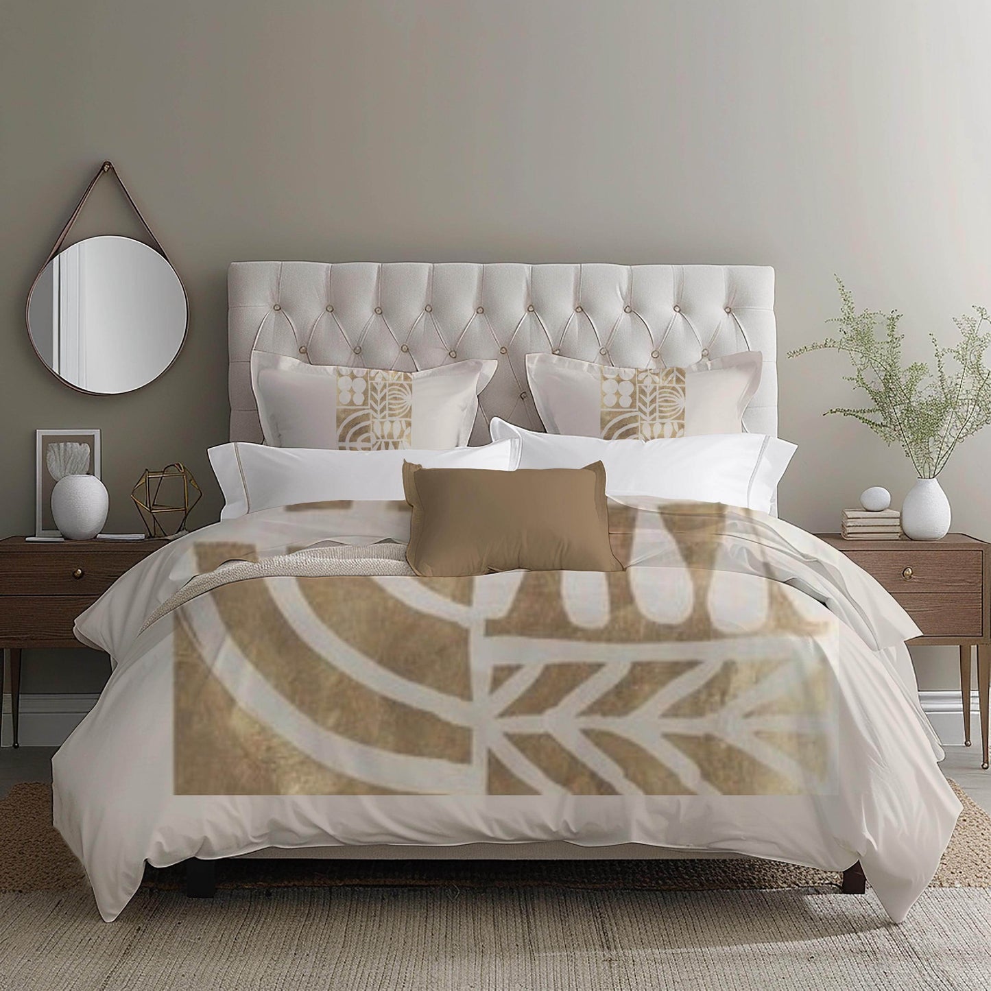 Modern Bedding Set – Mid Century Duvet Cover & Pillowcases, Soft Breathable 3 Piece Bedspread - timelessbohochic.com