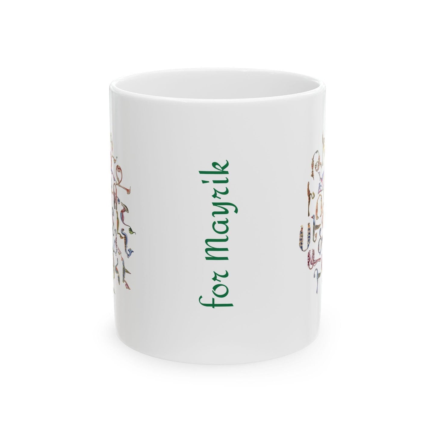 Armenian Alphabet Ceramic Mug – Diaspora Heritage Gift - timelessbohochic.com