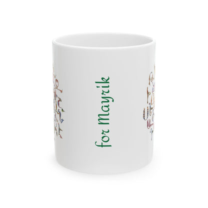 Armenian Alphabet Ceramic Mug – Diaspora Heritage Gift - timelessbohochic.com