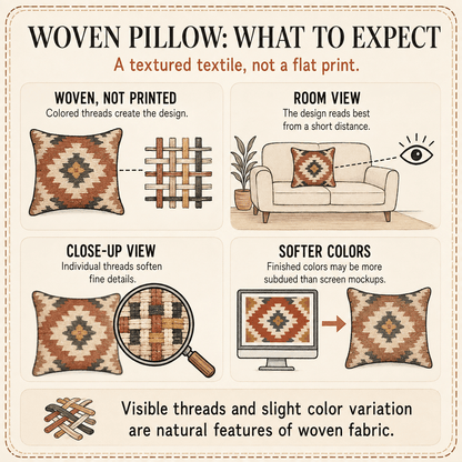 Armenian Alphabet Throw Pillow – Blue & Purple - timelessbohochic.com