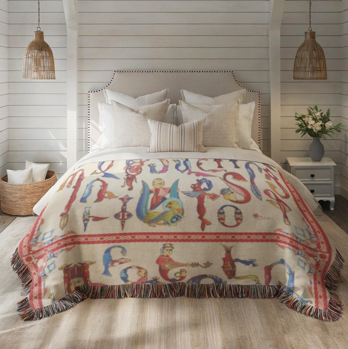 Armenian Alphabet Woven Wall Tapestry – Christening Gift